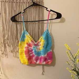 Forever 21 tie dye crop top